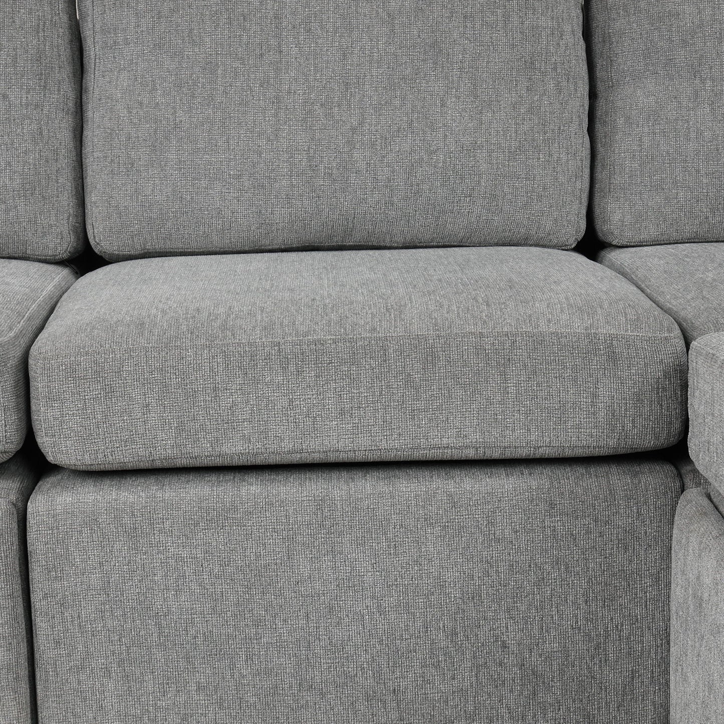 Convertible U-Shaped Sectional Sofa With Pull-Out Bed