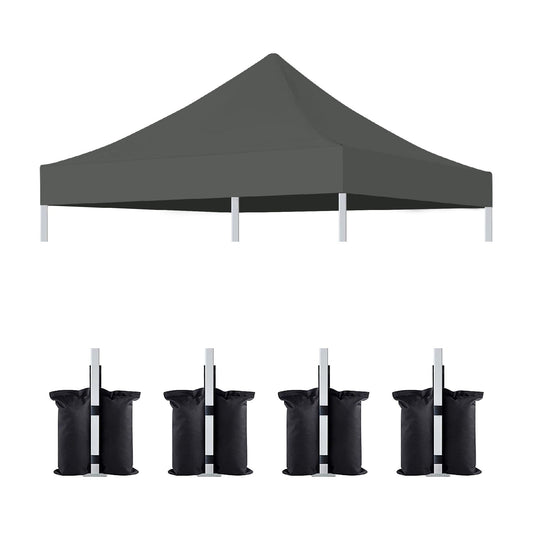 Canopy Replacement Top with 4 Pack W8 Bags (Frame Not Included)