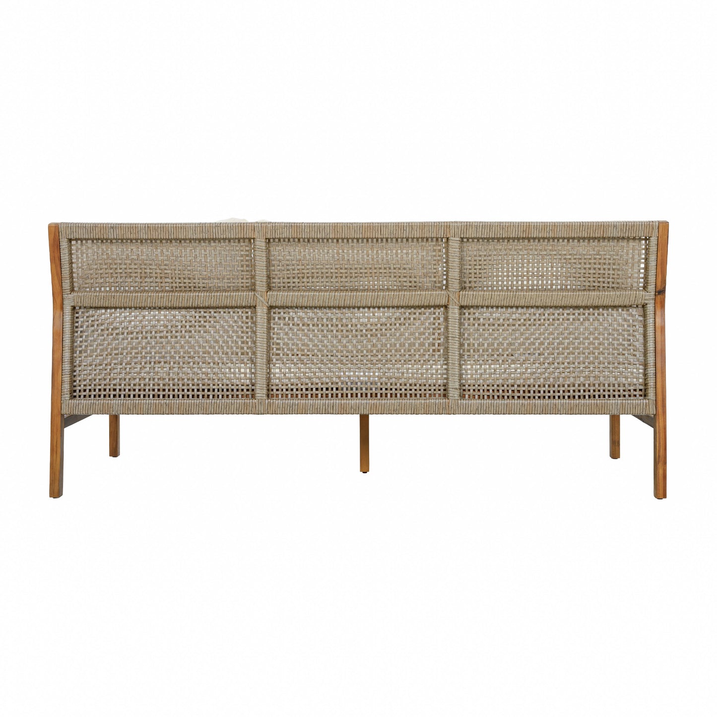 3 Piece Acacia Wood Patio Furniture Set with Coffee Table