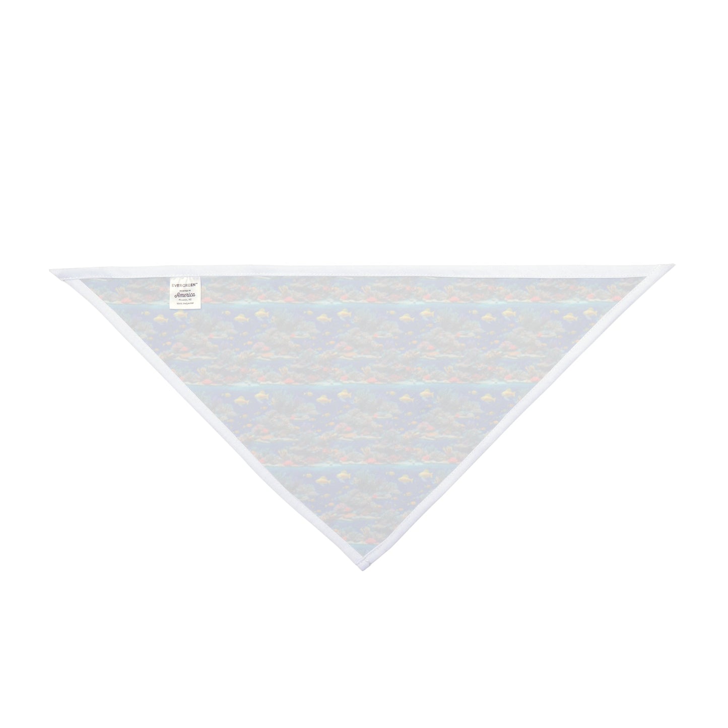 Sunlit Reef Mosaic with Golden Fish Shoals - Pet Bandana Pet Zen