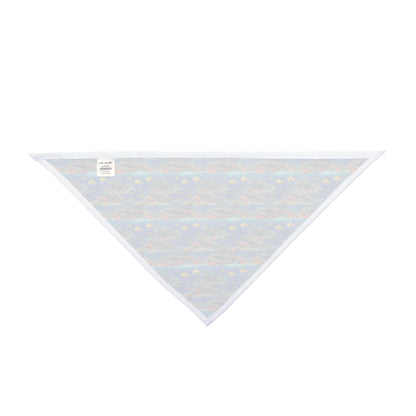 Sunlit Reef Mosaic with Golden Fish Shoals - Pet Bandana Pet Zen