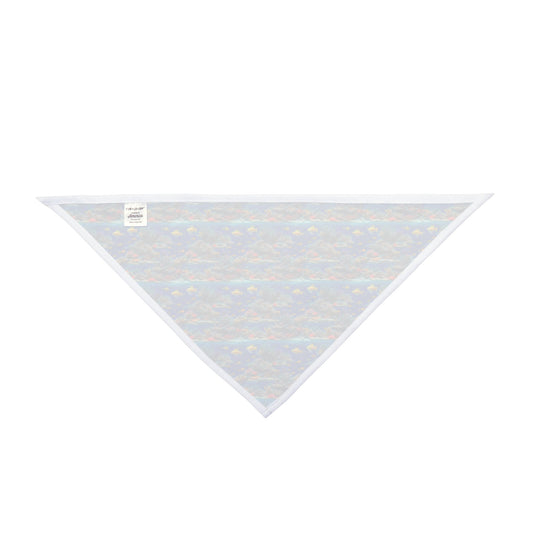 Sunlit Reef Mosaic with Golden Fish Shoals - Pet Bandana Pet Zen