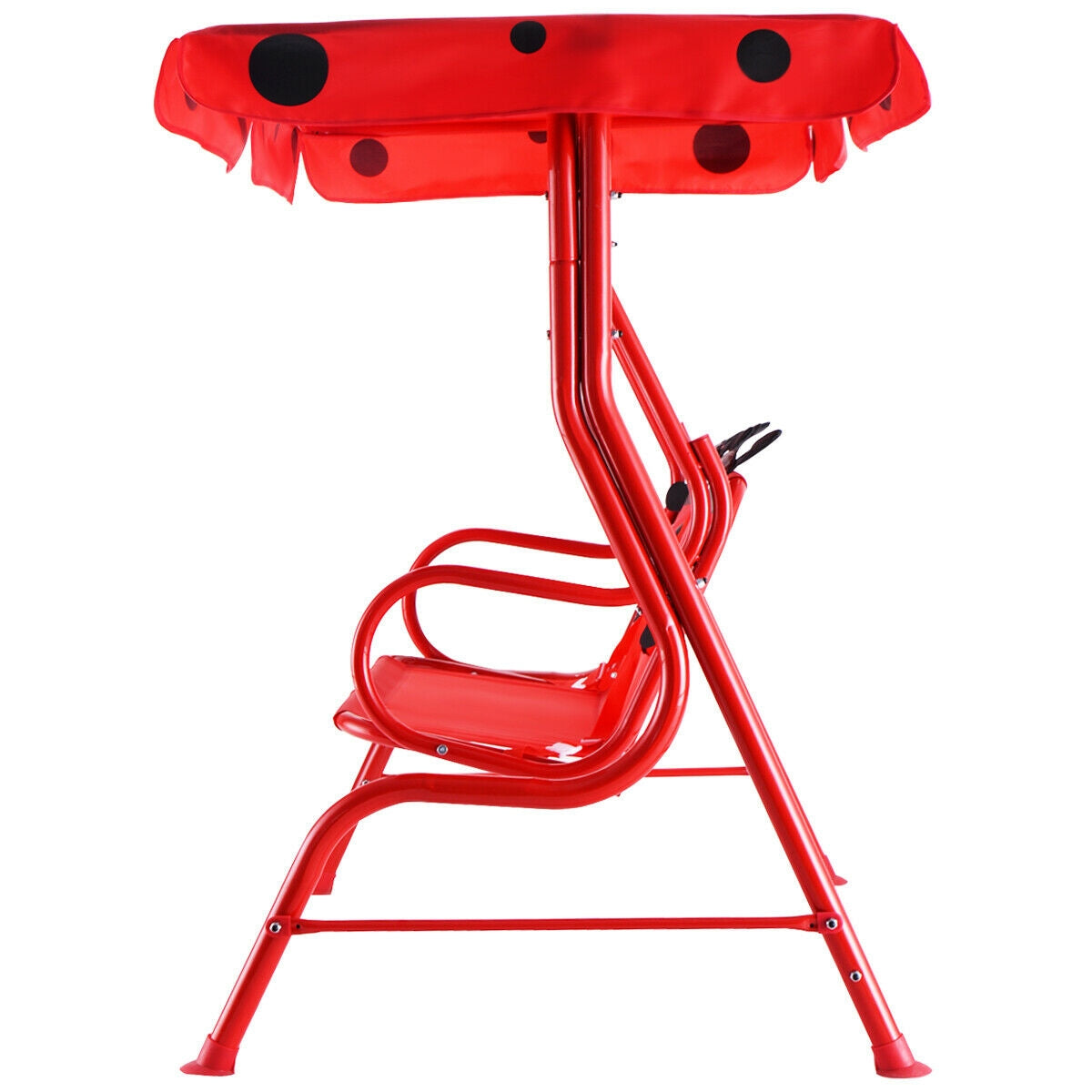 Kids Patio Swing with Canopy - 2 Person Outdoor Bench