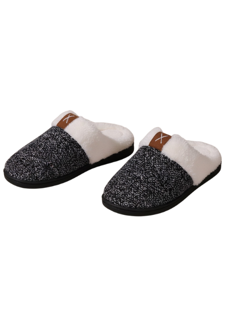New Sparkling Purple Winter Plush Fashion Thick Bottom Warm House Slipper for Women
