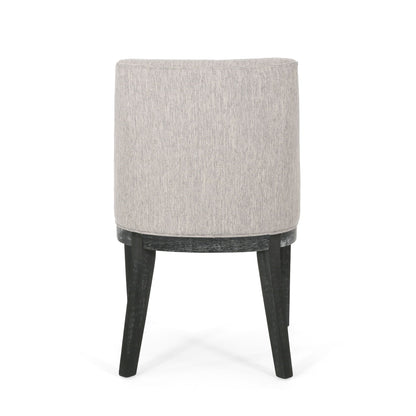 Modern Dining Chair With Durable Fabric Upholstery And Sturdy Wooden Frame (Set of 2)
