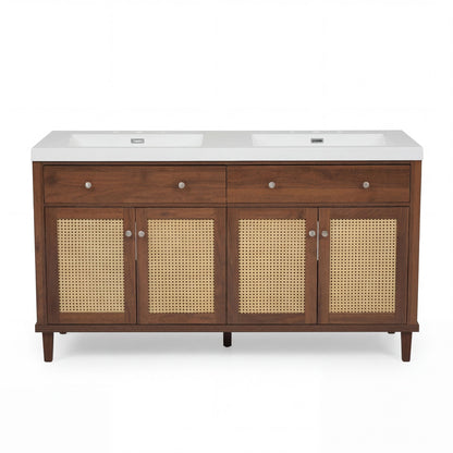 Bathroom Vanity With Double Sink, Large Storage Space