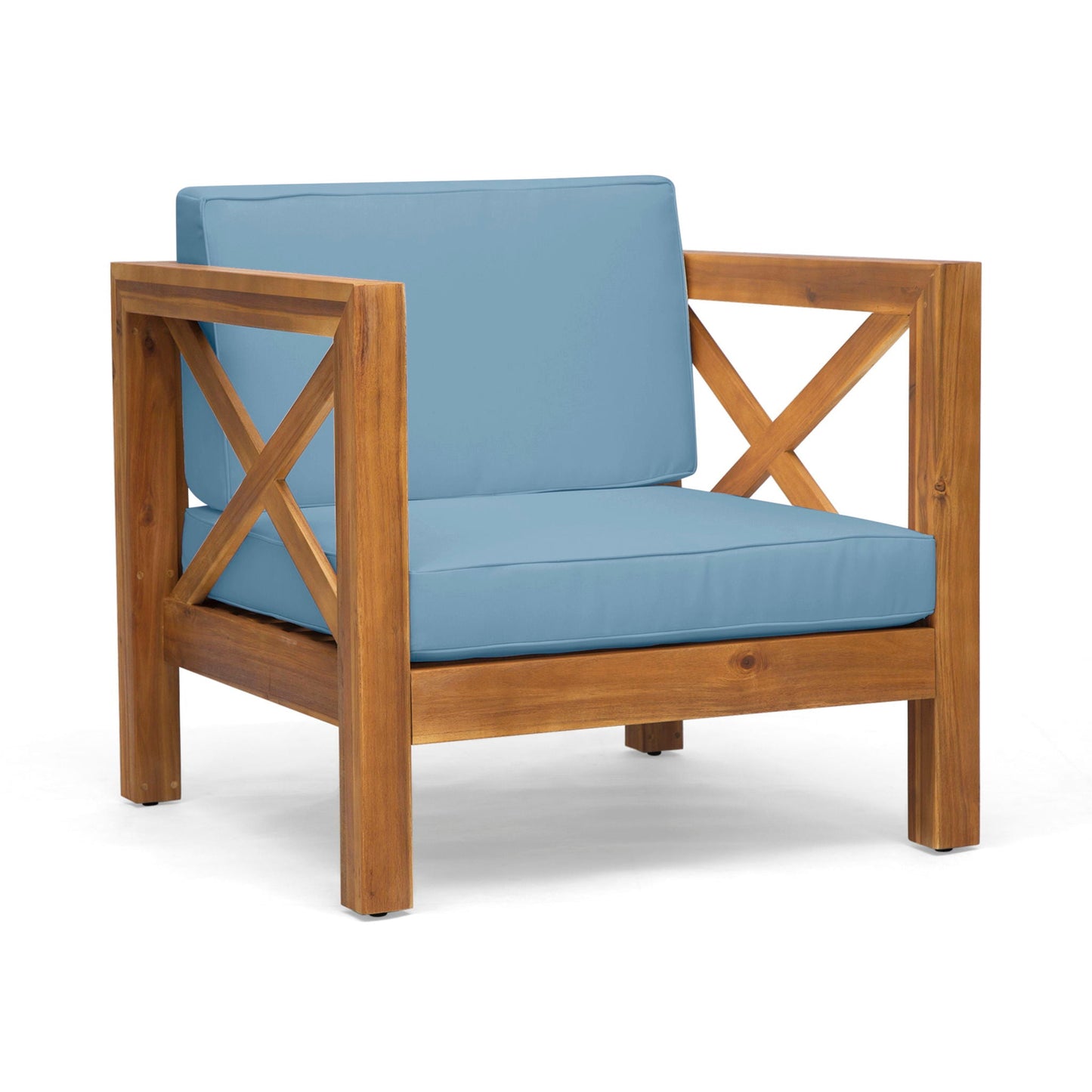 Brava Mid-Century Modern Club Chair with Water Resistant Cushions