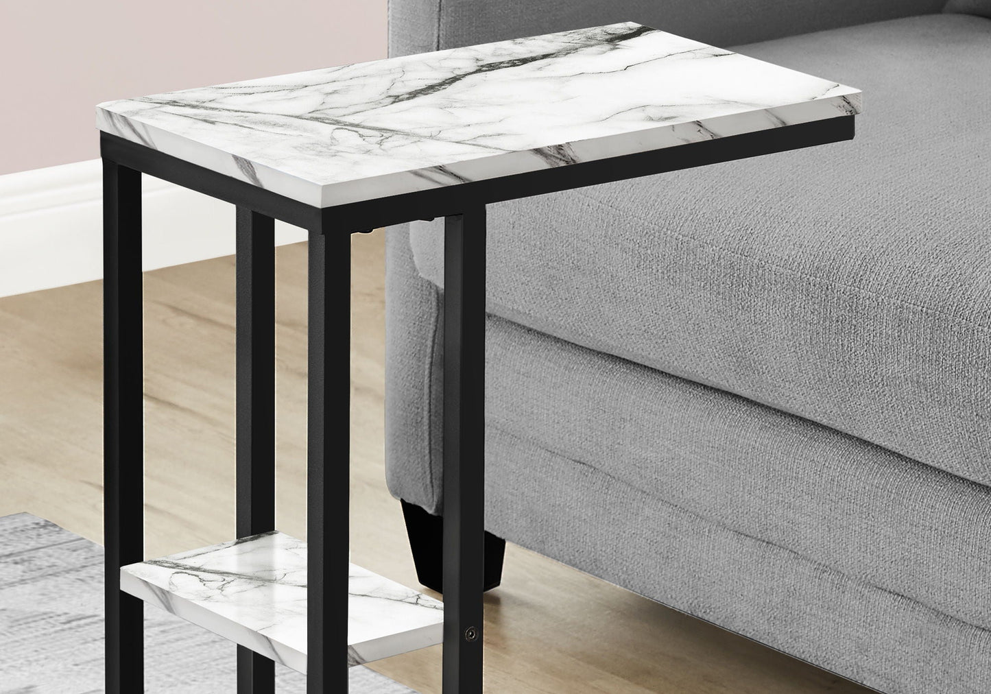 Accent Table C-Shaped - Contemporary Modern