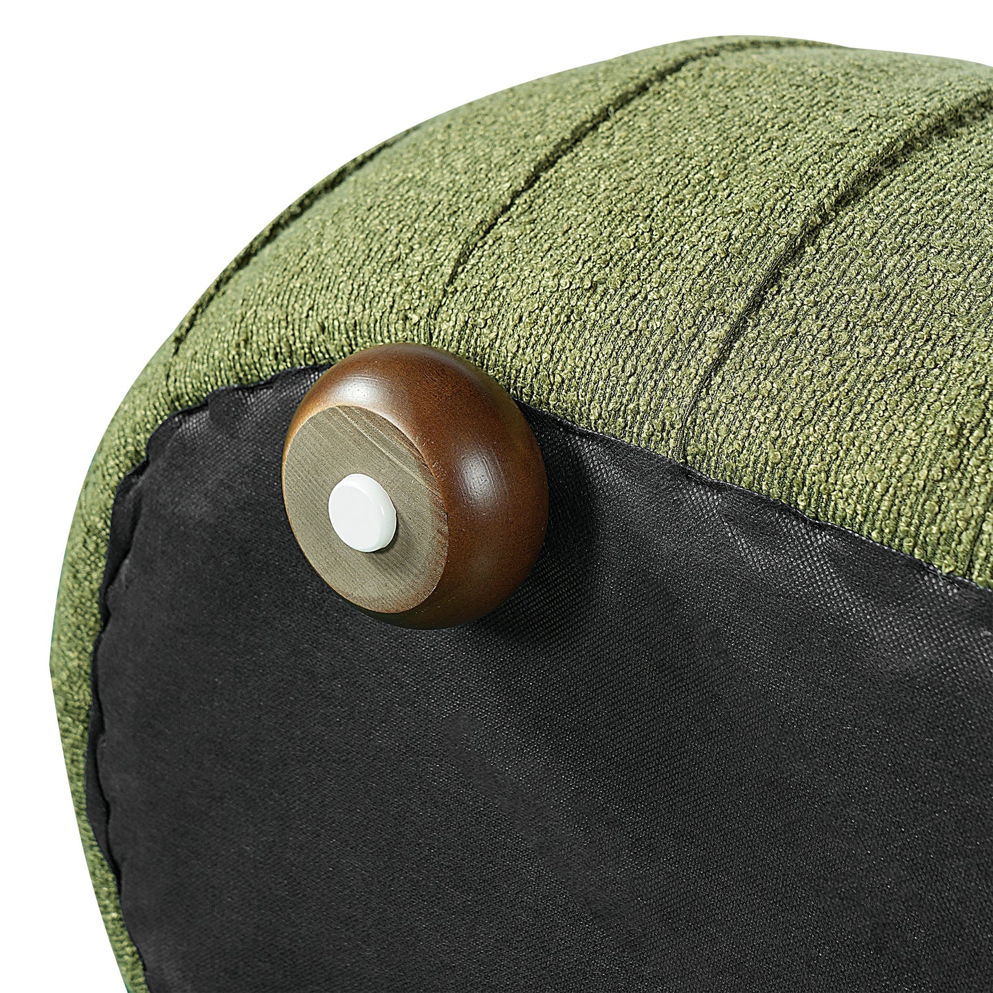 Upholstered Ottoman, Oval Shape