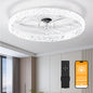 23.6" Ceiling Fan with Lights, Remote and App Control