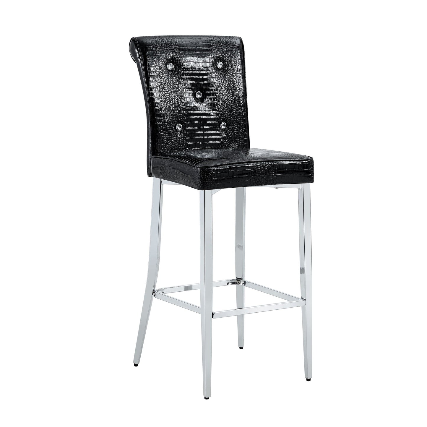Bar Chairs & Crystal Clasp Design (Set of 2)