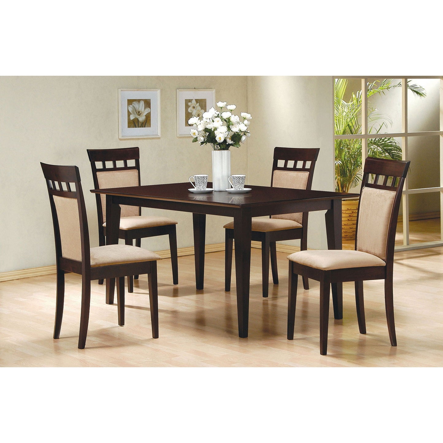 Henin - Rectangle Dining Table - Cappuccino