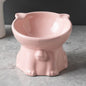 Ceramic Cute Black Drinking High Foot Cat Bowl Pet Supplies