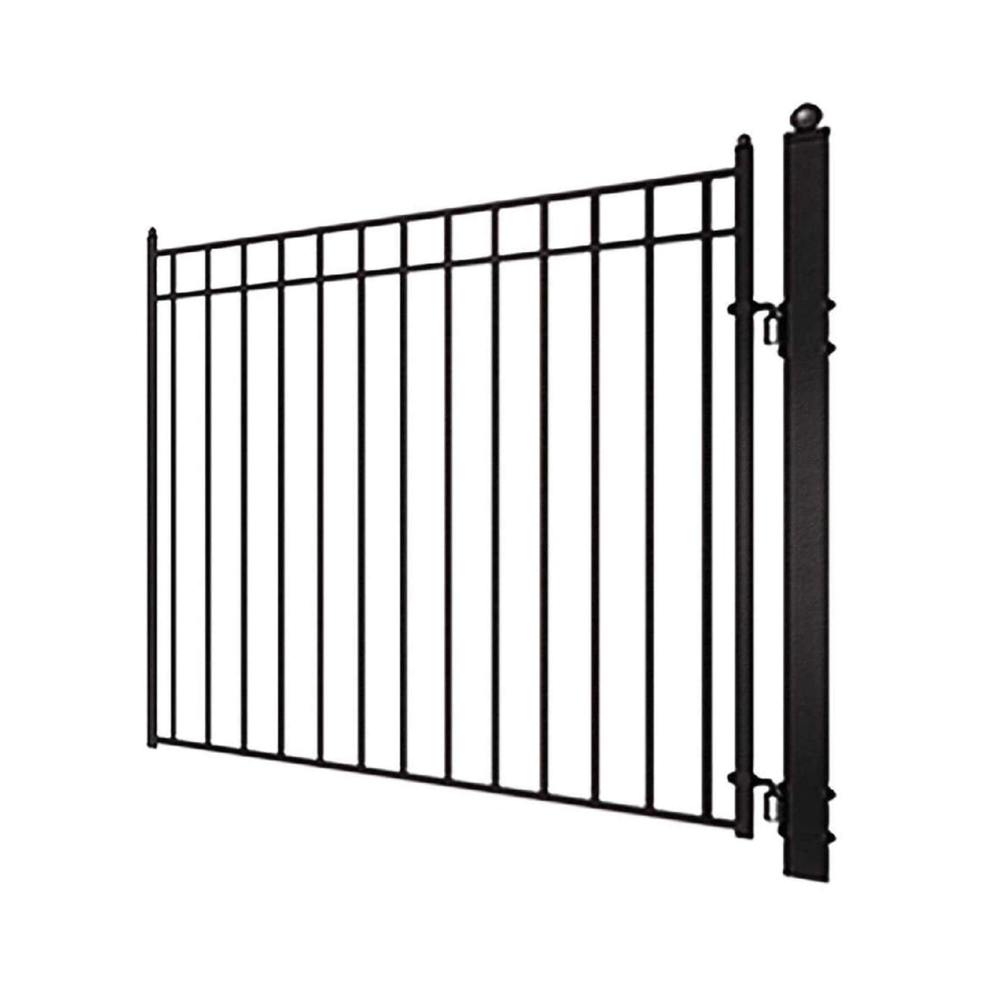 [12-18FT] Heavy-Duty Madrid-Style Premium Steel Dual-Swing Driveway Gate (SAK38546)