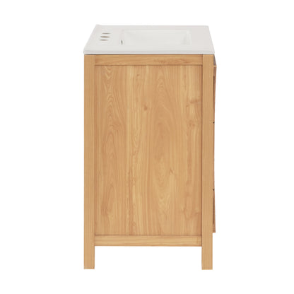 30 Inch Mid-Century Modern Bathroom Vanity with Sink