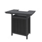 Outdoor Bar Patio Kitchen Island with HDPE & Aluminum Frame
