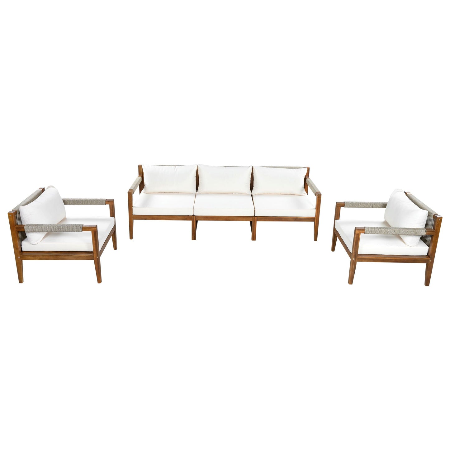 3 Piece Outdoor Sectional Sofa Set