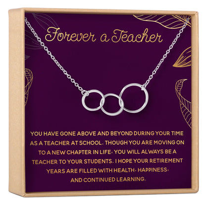 Retiring Teacher Necklace, Multiple Styles Jewelry