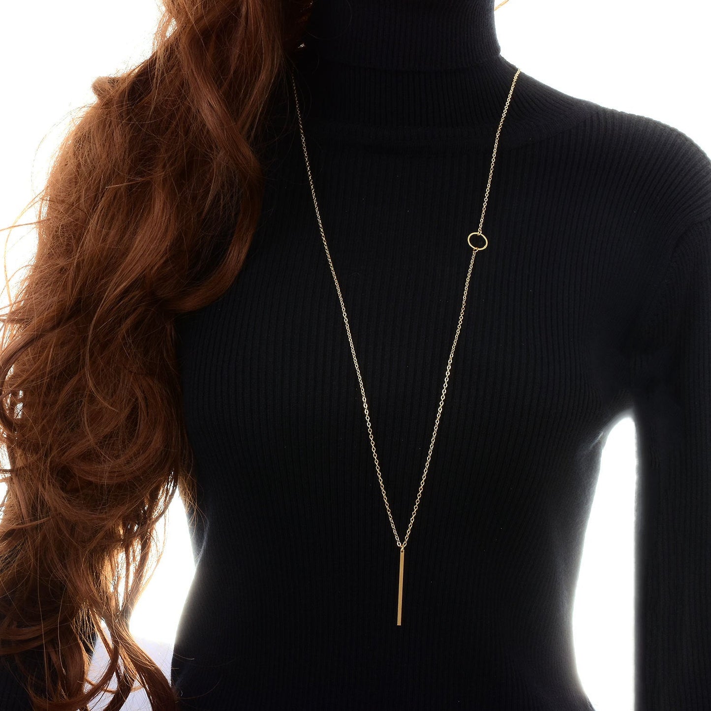 Long bar Necklace