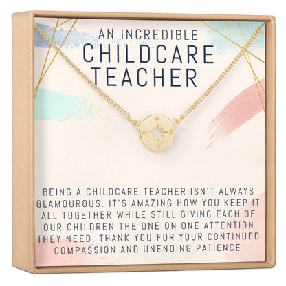 Childcare Teacher Necklace, Multiple Styles Jewelry