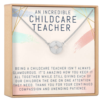 Childcare Teacher Necklace, Multiple Styles Jewelry