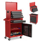 5-Drawer Rolling Tool Storage Cabinet with Detachable Top Toolbox