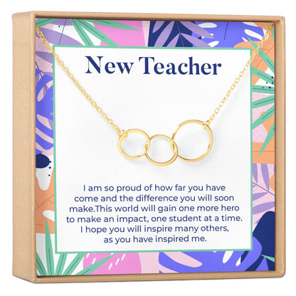 New Teacher Necklace, Multiple Styles Jewelry