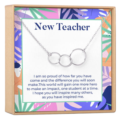 New Teacher Necklace, Multiple Styles Jewelry