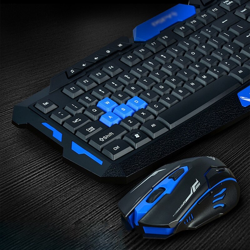 Hk8100 Wireless Gaming Keyboard and Mouse Combo - Ergonomic, Waterproof, Optical for PC and Laptop Gamers