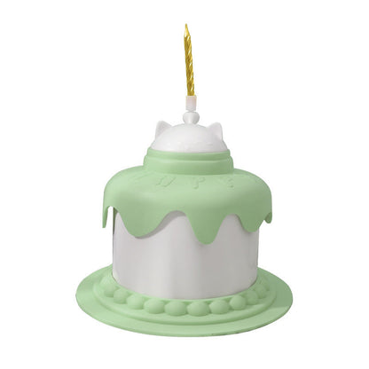Multifunctional Cake Shape Cat Toy Creative Pet Feeding Bowl