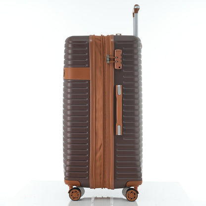 4 Piece Luggage Suitcase Set, Hard Shell Lightweight Expandable Travel Luggage With 4 Packing Cubes
