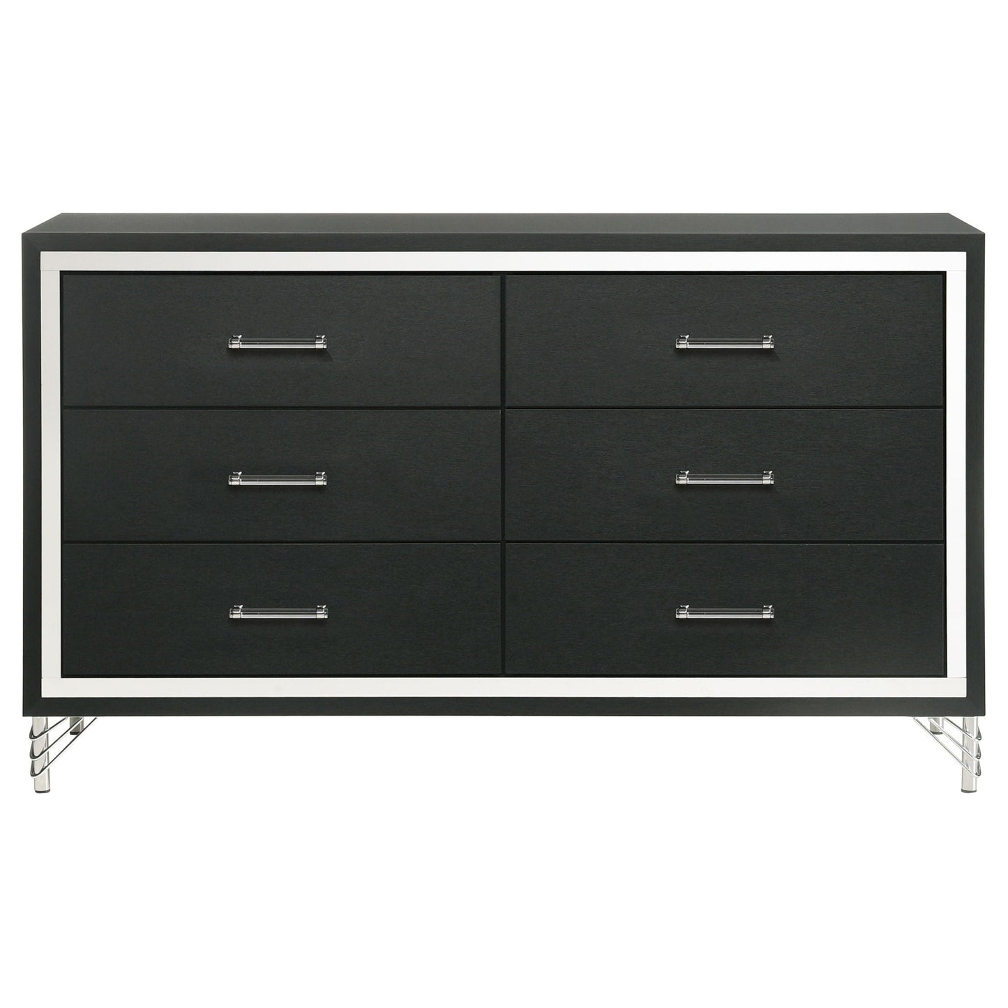 Malcolm - 6 Drawer Dresser Cabinet - Black