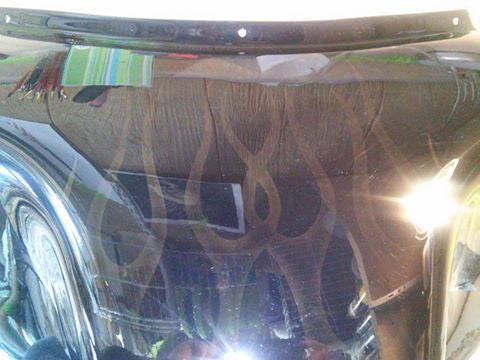 Harley Fairing Ghost Flames