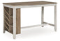 Skempton - Rectangular Counter Table With Storage - White