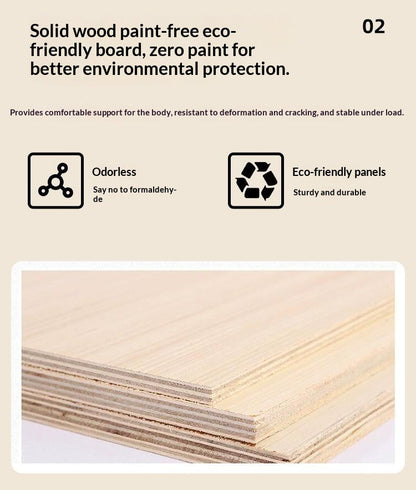 All-season Eco-friendly Solid Wood Pet Furniture, Washable & Breathable Cat Dog Bed