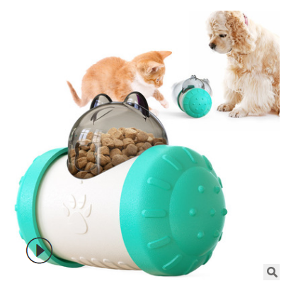 Funny Dog Treat Leaking Wheel Toy - Interactive Play for Dogs, Puppies, and Cats