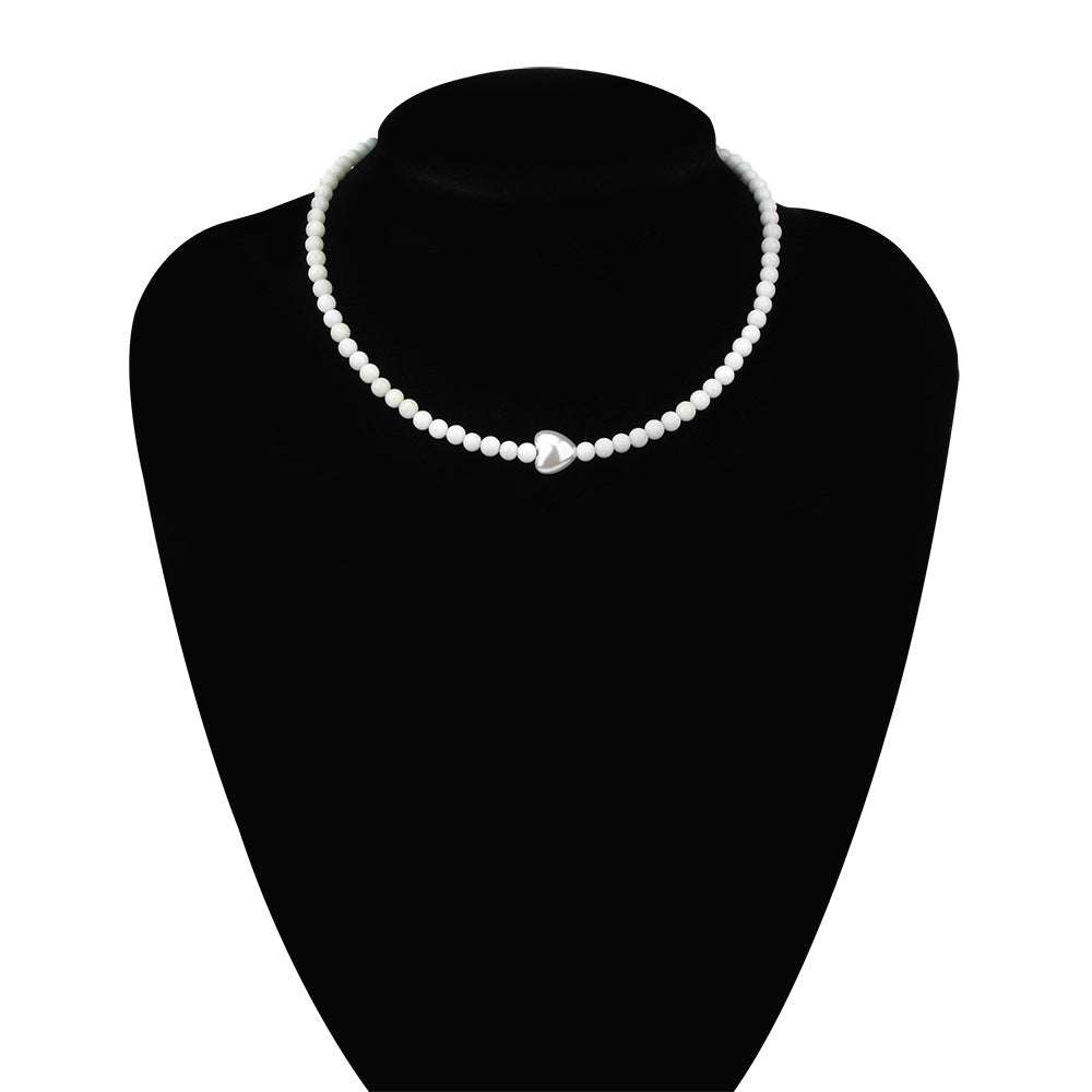 Simple Short Pearl Baroque Necklace Sweet