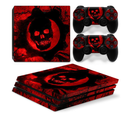 PS4 Pro Anti-Scrape Geometric Pattern Sticker | Durable Protection for Gaming Console