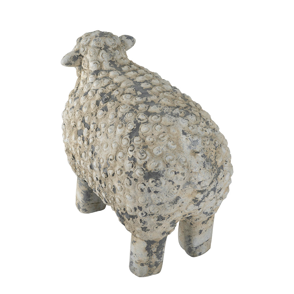 18x9.5x14" Magnesium Sheep Figurine with Weathered Finish