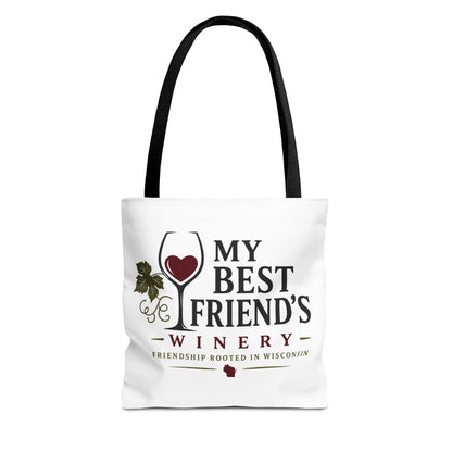 My Best Friend's Winery Tote Bag — Friendship Rooted in Wisconsin Wine Tote