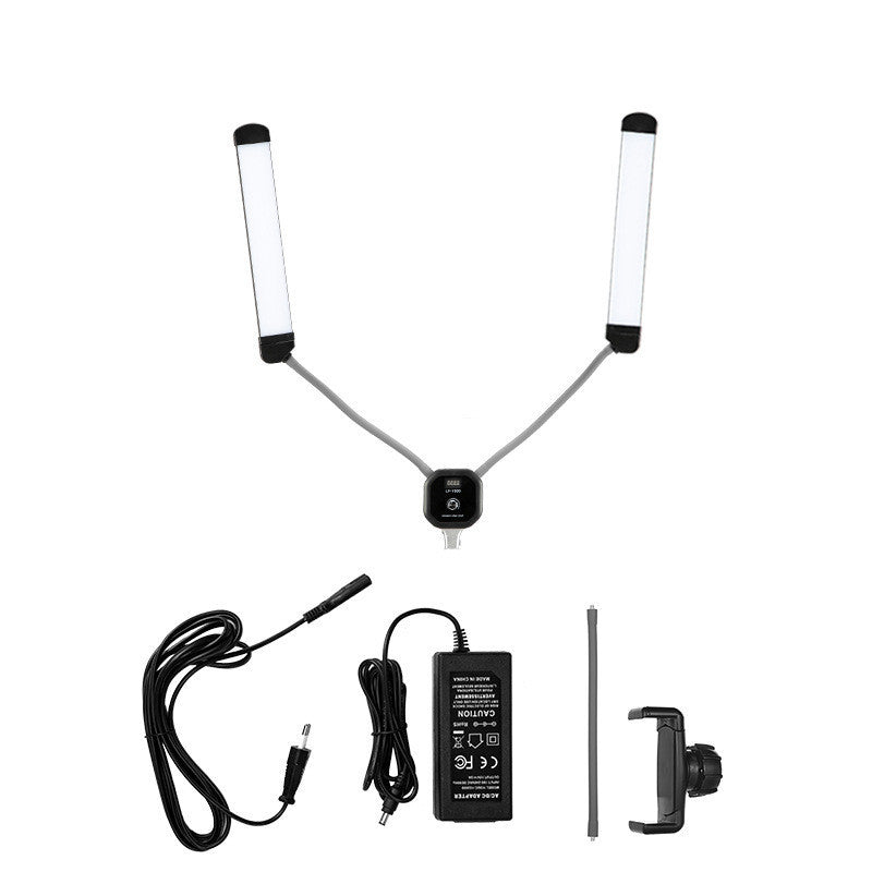 LED Double Head Photography Light 50W Double Arm Fill Light