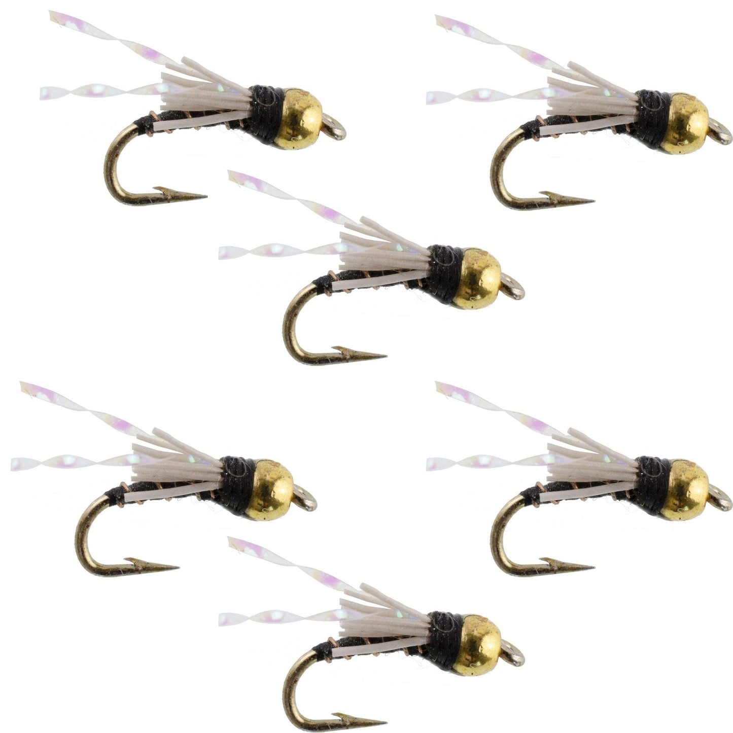 Beadhead Black 3 Dollar Dip Serendipity Nymph - 6 Flies Size 18