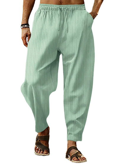 Men's Full Size Drawstring Pants with Pockets Plus Size