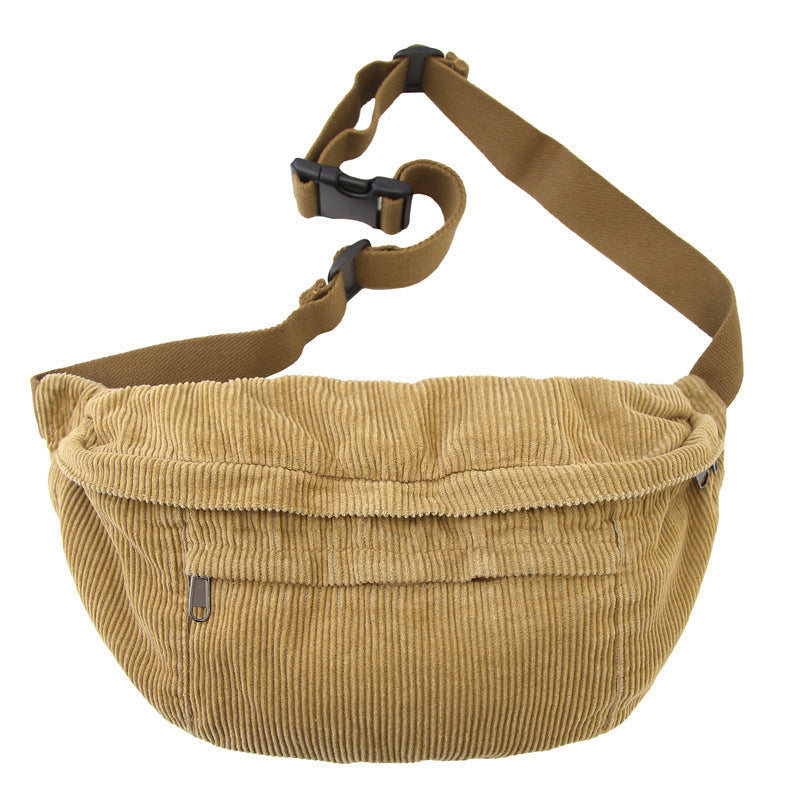 Corduroy Canvas Bag Large-capacity Casual Shoulder And Crossbody Bag