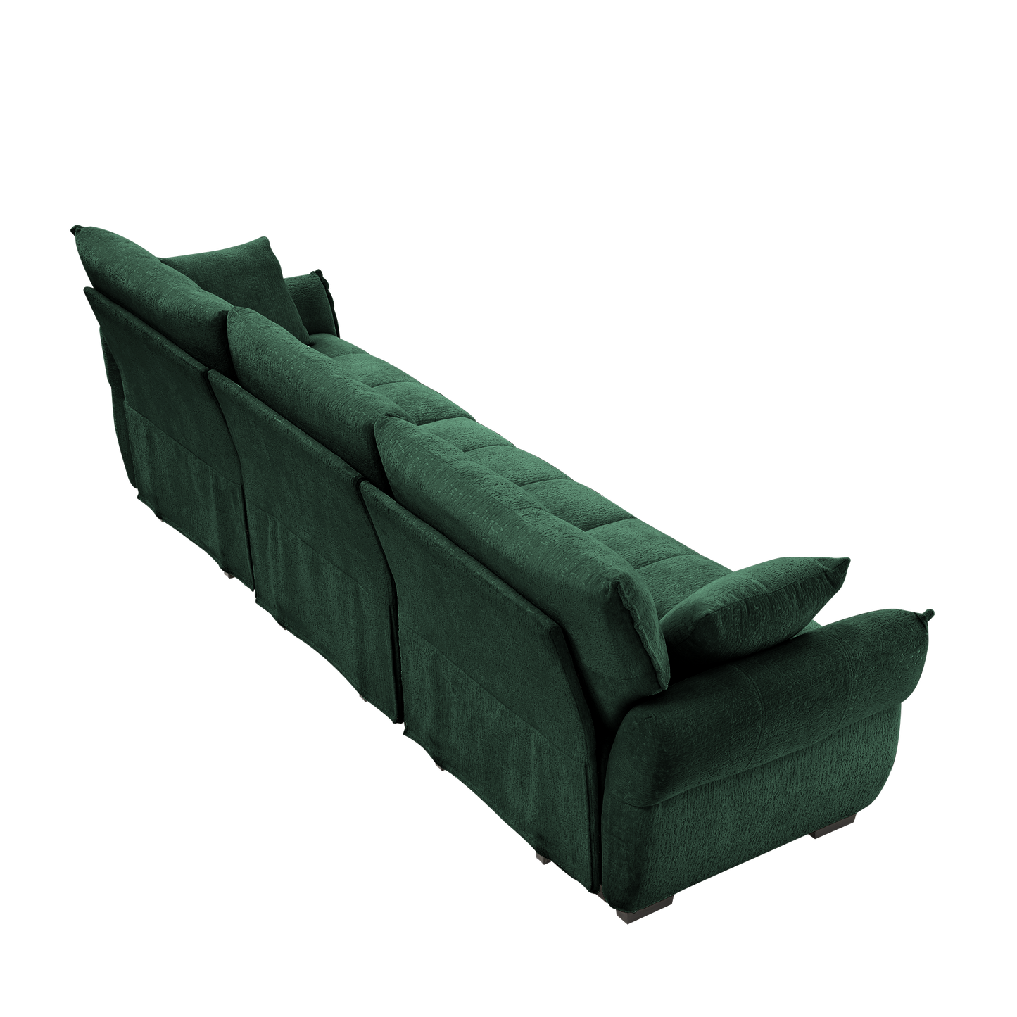 3-Seater Sofa Set with Pillows - Premium Chenille Design
