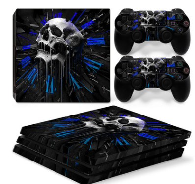 PS4 Pro Anti-Scrape Geometric Pattern Sticker | Durable Protection for Gaming Console