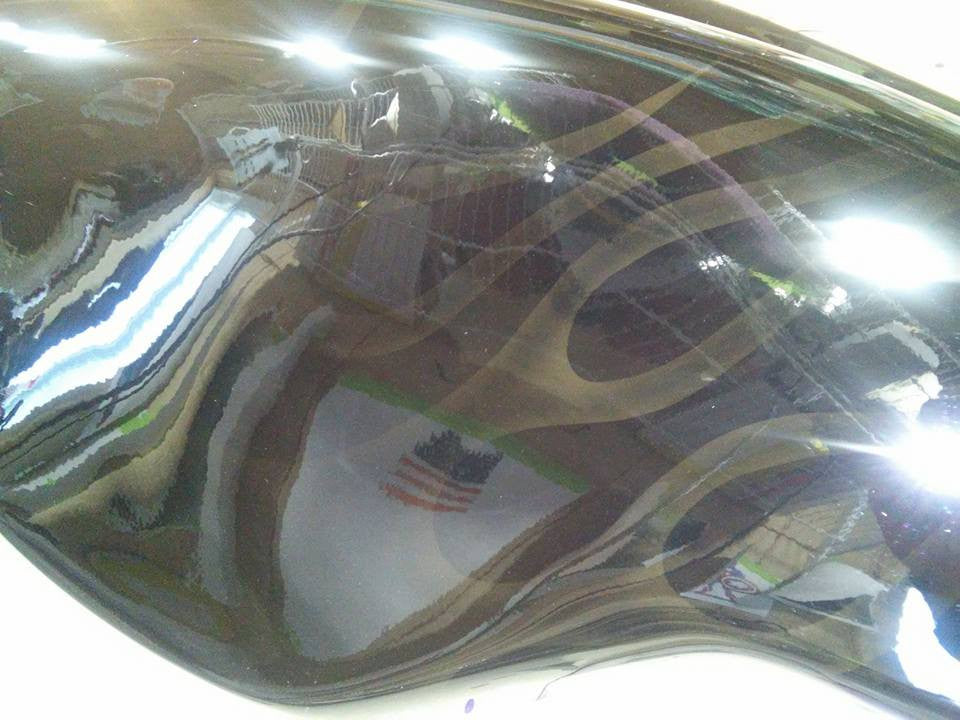 Harley Fairing Ghost Flames