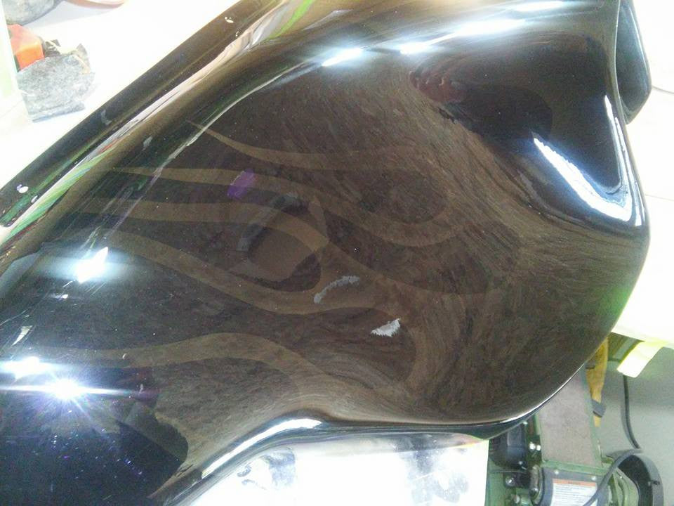 Harley Fairing Ghost Flames