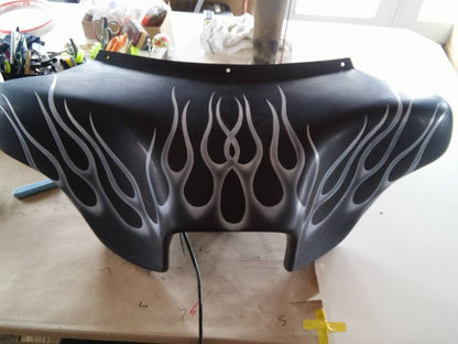 Harley Fairing Ghost Flames
