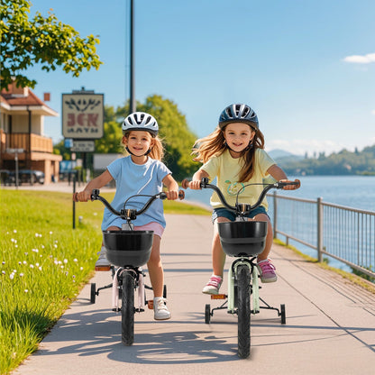12-Inch Kids Bike Adjustable with Training Wheels for 3-4 Years Old